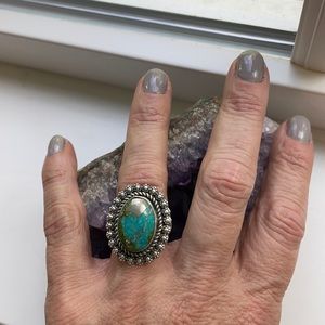 Native American turquoise and Sterling ring